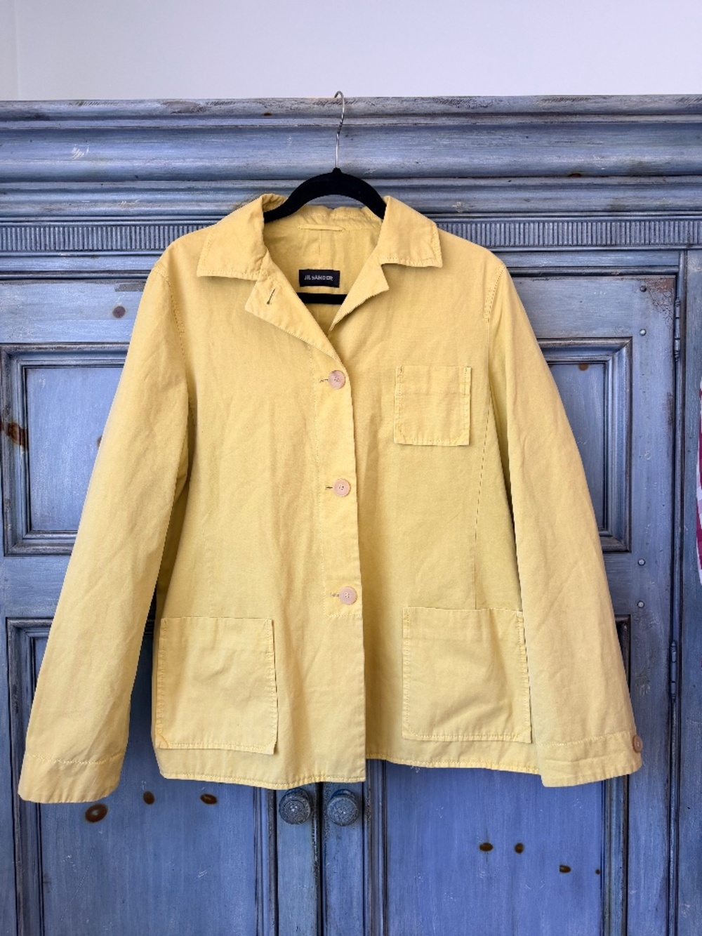 Jil Sander Cotton Jacket Size 38 in Pale Yellow - Picture 4 of 7